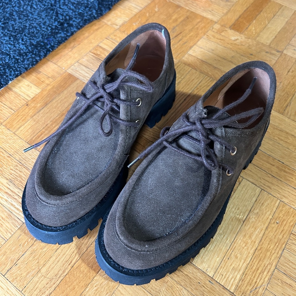 Zara Dark Brown Moccasins with Black Soles